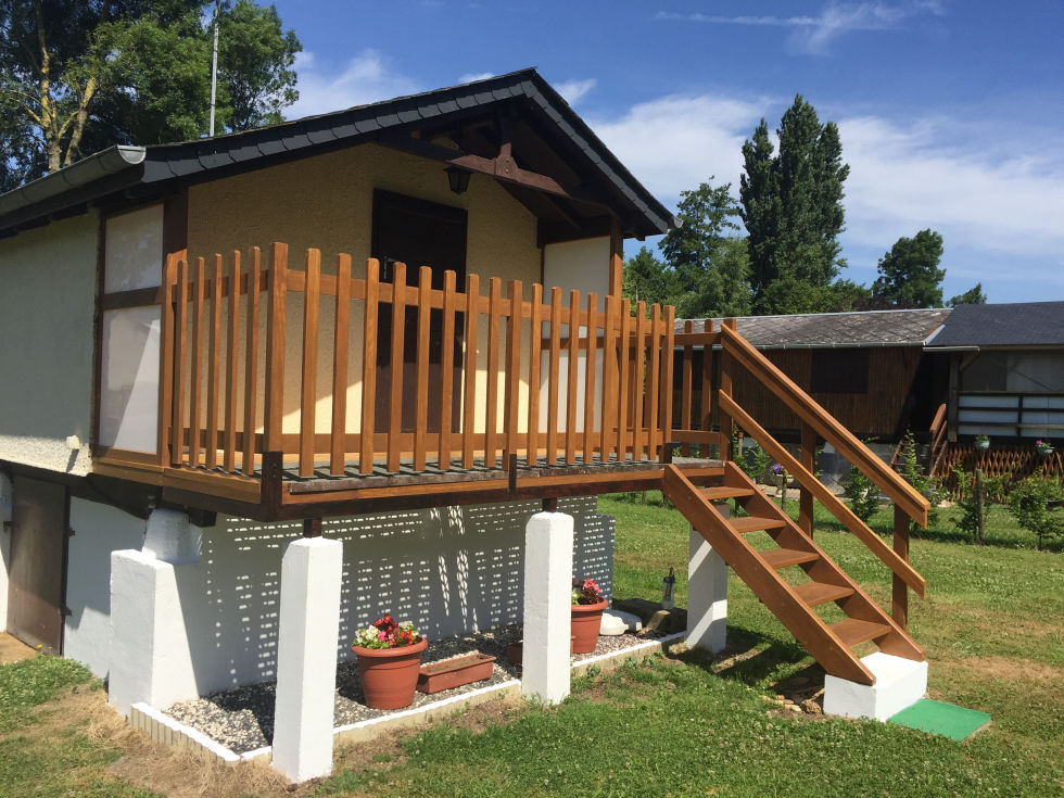 terrasse escalier en Iroko 3