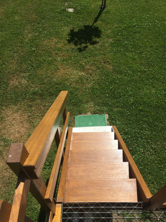terrasse escalier en Iroko 4