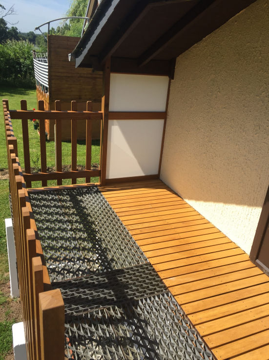 terrasse escalier en Iroko 5