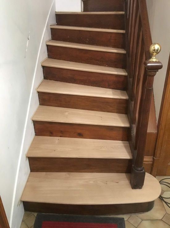 Remplacement de marches sur escalier existant