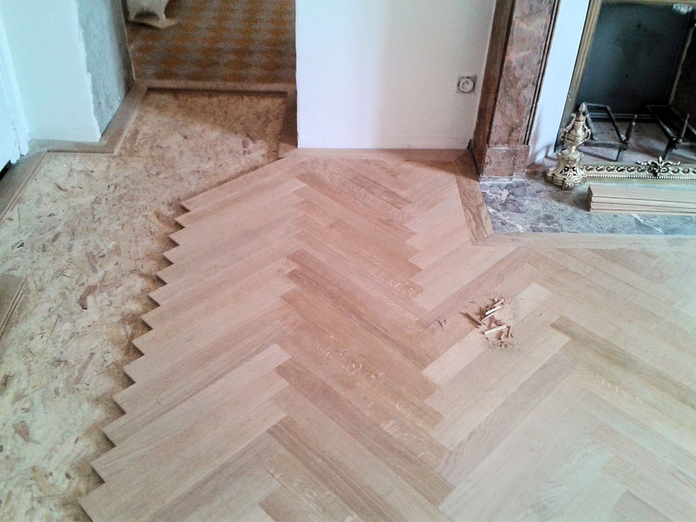 Parquet en chêne Bâtons rompus